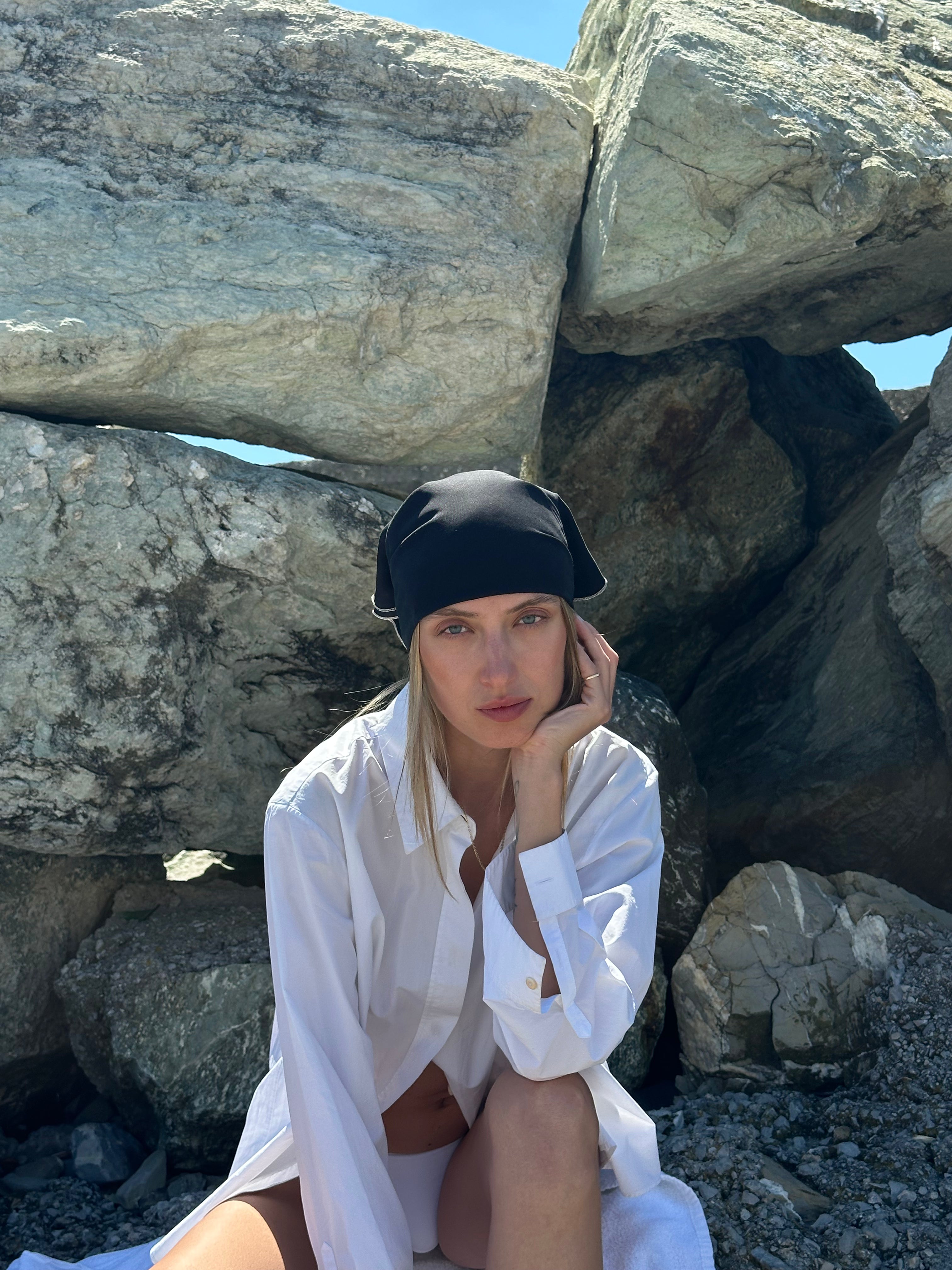 Black Tencel Bandana