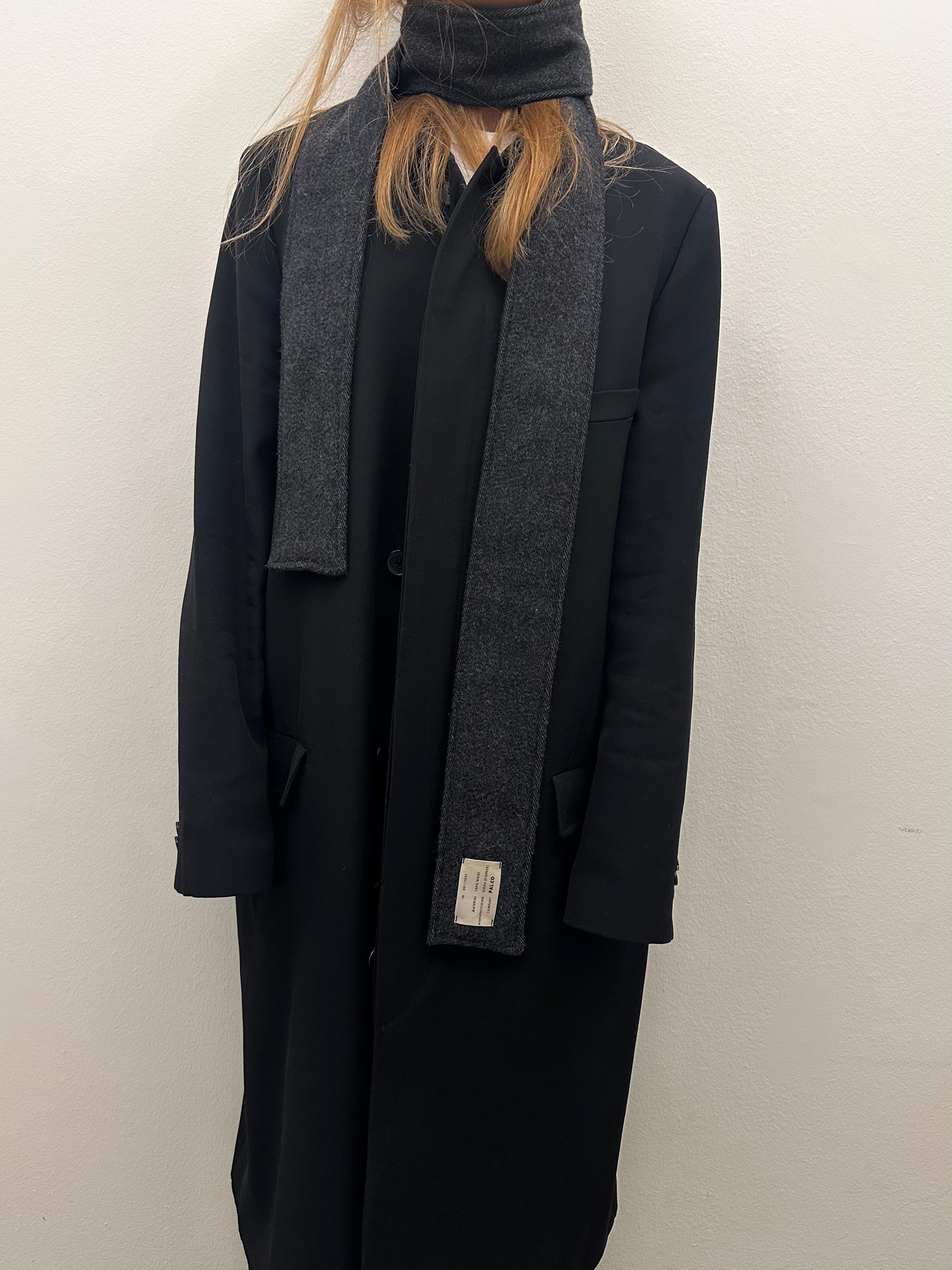 Gray Wool Scarf / SALE PRICE
